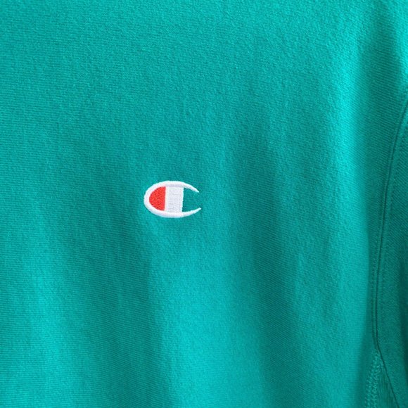 champion shirt teal
